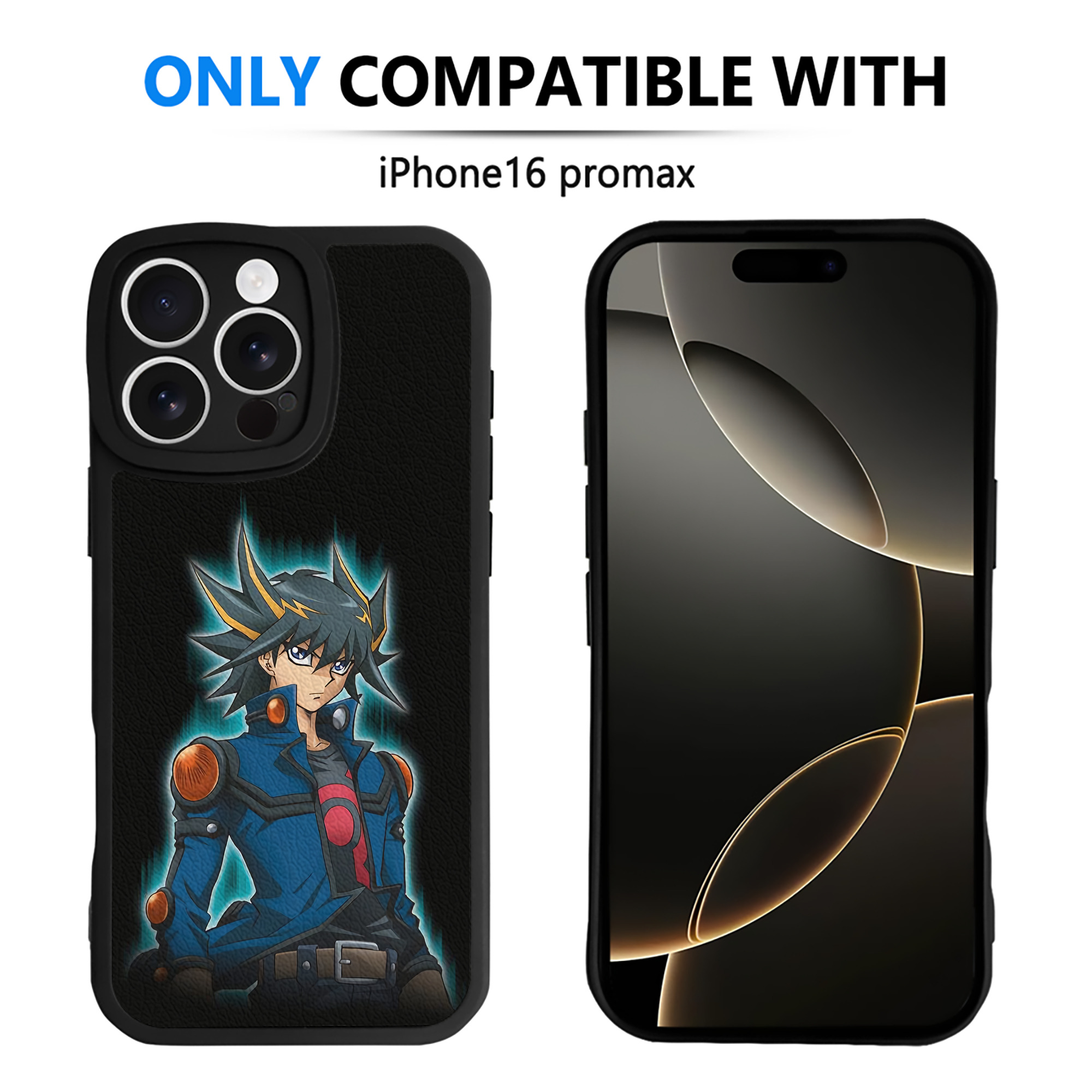 （画像用） 遊☆戯☆王 Yu-Gi-Oh! 【iPhone 16シリーズ対応】シリコンスマホケース（レザー調） 材質：シリコン